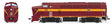 Baldwin RF16A Sharknose A - Sound & DCC - Paragon4(TM) -- Duluth, Missabe & Iron Range #7309 (Fantasy Scheme, maroon, yellow)-1