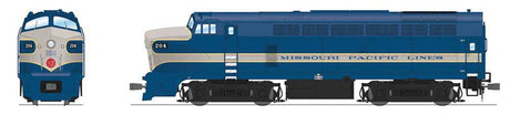 Baldwin RF16 Sharknose A-Unpowered B Set w/Sound & DCC - Paragon4(TM) -- Missouri Pacific #204, 204B (Fantasy Scheme, Eagle, blue, gray)-1