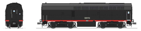 Baldwin RF16 Sharknose A-Unpowered B Set w/Sound & DCC - Paragon4(TM) -- Southern Pacific #5550, 5570 (Fantasy Scheme, Black Widow, black, silver)-3