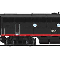 EMD F3A-Unpowered F3B Set - Sound and DCC - Paragon4 -- Southern Pacific #336, 536 (Black Widow, black, silver, red, orange)