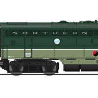 EMD F7A-Unpowered F7B Set - Sound and DCC - Paragon4 -- Northern Pacific #6509C, 6512B (Loewy 2-Tone Green, white, Main Street Sloga