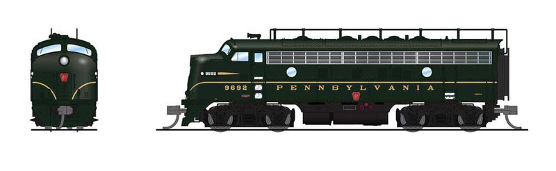 EMD F7A - Sound and DCC - Paragon4 -- Pennsylvania Railroad #9699A (Trainphone Antenna, Brunswick Green, Single St