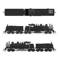Class D 4-Truck Shay - Sound and DCC - Paragon4(TM) -- Chesapeake & Ohio #8 (In-Service; black, graphite)