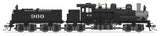 Class D 4-Truck Shay - Sound and DCC - Paragon4(TM) -- Western Maryland #900 (black, graphite, Tuscan)-1