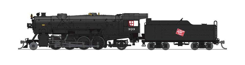 USRA 2-8-2 Heavy Mikado - Sound and DCC - Paragon4(TM) -- Milwaukee Road #333 (black, CMStP&P Logo)