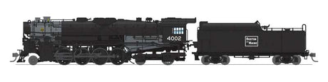 Class T1a 2-8-4 Berkshire with 4-Axle Tender - Sound, DCC & Smoke - Paragon4 -- Boston & Maine #4012 (black, graphite)-1