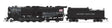 Class T1a 2-8-4 Berkshire Square Tender - Standard DC - Stealth Series -- Southern Pacific #3508 (black, graphite, Lines Lettering)-1