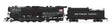 Class T1a 2-8-4 Berkshire Square Tender - Standard DC - Stealth Series -- Southern Pacific #3501 (black, graphite, Large Lettering)-1