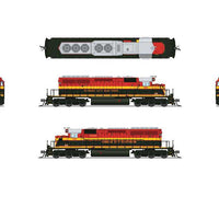EMD SD40-2 Low-Nose - Sound and DCC - Paragon4(TM) -- Kansas City Southern #646 (Belle, red, black, yellow)