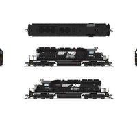 EMD SD40-2 Low-Nose - Sound and DCC - Paragon4(TM) -- Norfolk Southern #6105 (black, white, Horse Head Logo)