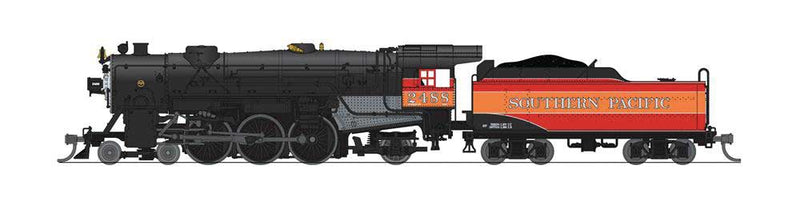 USRA 4-6-2 Heavy Pacific - Sound and DCC - Paragon4(TM) -- Southern Pacific #2491 (Daylight, black, orange, red, graphite)-1