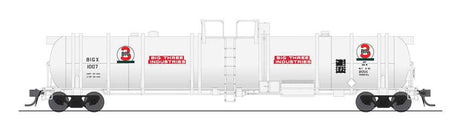 High-Capacity Cryogenic Tank Car - Ready to Run -- Big 3 Industries (white, black, red)