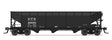 AAR 70-Ton 3-Bay Hopper w/Load - Ready to Run -- Kansas City Southern #29277 (black)