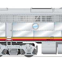 EMD F3 A-Unpowered B Set - Sound and DCC - Paragon4(TM) -- Santa Fe #25L, 25A (1960s, Warbonnet, silver, red)
