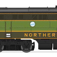 EMD F3 A-Unpowered B Set - Sound and DCC - Paragon4(TM) -- Northern Pacific #6504A, 6504B (Streamliner Scheme, green, yellow)