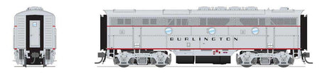 EMD F3B - Sound and DCC - Paragon4(TM) -- Chicago, Burlington & Quincy #9961B (silver, black, red)