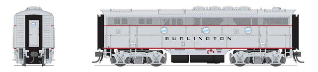 EMD F3B - Sound and DCC - Paragon4(TM) -- Chicago, Burlington & Quincy #9961B (silver, black, red)