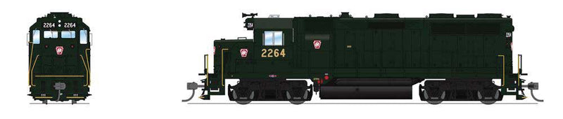 EMD GP35 Low Nose - Standard DC - Stealth -- Pennsylvania Railroad #2264 (Brunswick Green, small red Keystone)