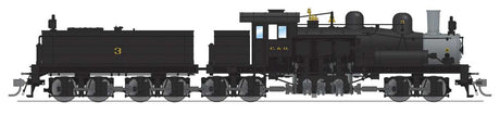 Class D 4-Truck Shay - Standard DC - Stealth -- Chesapeake & Ohio #3 (In-Service, black, graphite)