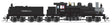 Class D 4-Truck Shay - Standard DC - Stealth -- Red River Lumber #300 (black, graphite)