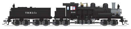 Class D 4-Truck Shay - Standard DC - Stealth -- Red River Lumber #300 (black, graphite)