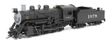 2-8-0 Consolidation - Sound, Smoke and DCC Paragon4(TM) -- Santa Fe #1978 (black, silver)-1