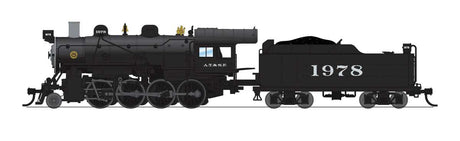 2-8-0 Consolidation - Sound, Smoke and DCC Paragon4(TM) -- Santa Fe #1983 (black, silver)-1