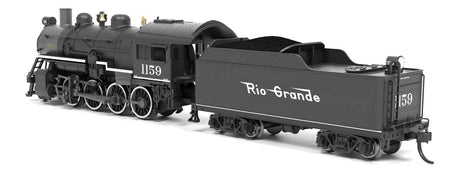 2-8-0 Consolidation - Sound, Smoke and DCC Paragon4(TM) -- Denver & Rio Grande Western #1159 (black, graphite, Flying Grande)-2