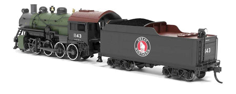 2-8-0 Consolidation - Sound, Smoke and DCC Paragon4(TM) -- Great Northern #1143 (green, black, graphite, Tuscan)-2