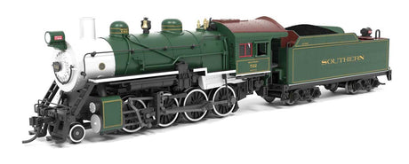 2-8-0 Consolidation - Sound, Smoke and DCC Paragon4(TM) -- Southern Railway #722 (green, silver, Tuscan)-1
