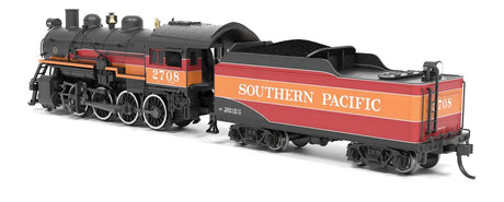 2-8-0 Consolidation - Sound, Smoke and DCC Paragon4(TM) -- Southern Pacific #2708 (Daylight, black, red, orange)-2