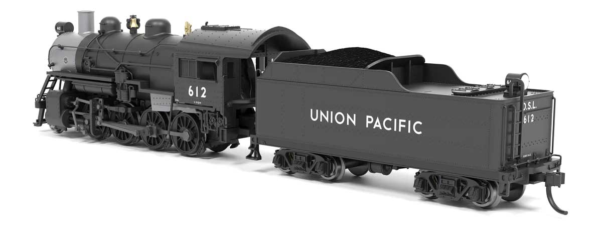 2-8-0 Consolidation - Sound, Smoke and DCC Paragon4(TM) -- Union Pacific #612 (black, graphite)-2