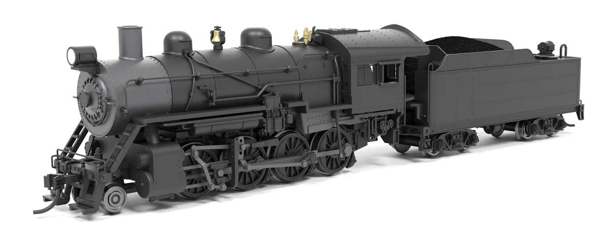 2-8-0 Consolidation - Sound, Smoke and DCC Paragon4(TM) -- Painted, Unlettered (black, graphite)-1