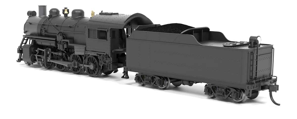 2-8-0 Consolidation - Sound, Smoke and DCC Paragon4(TM) -- Painted, Unlettered (black, graphite)-2