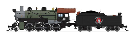 2-8-0 Consolidation - Standard DC - Stealth -- Great Northern #1143 (green, black, graphite, Tuscan)-1