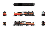 2-8-0 Consolidation - Standard DC - Stealth -- Southern Pacific #2708 (Daylight, black, red, orange)-2
