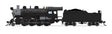 2-8-0 Consolidation - Standard DC - Stealth -- Painted, Unlettered (black, graphite)-1