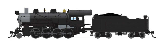 2-8-0 Consolidation - Standard DC - Stealth -- Painted, Unlettered (black, graphite)-1