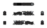2-8-0 Consolidation - Standard DC - Stealth -- Painted, Unlettered (black, graphite)-2