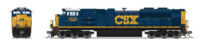 EMD SD70ACe - Sound and DCC - Paragon4(TM) -- CSX #4838 (YN3, blue, yellow, white)-1
