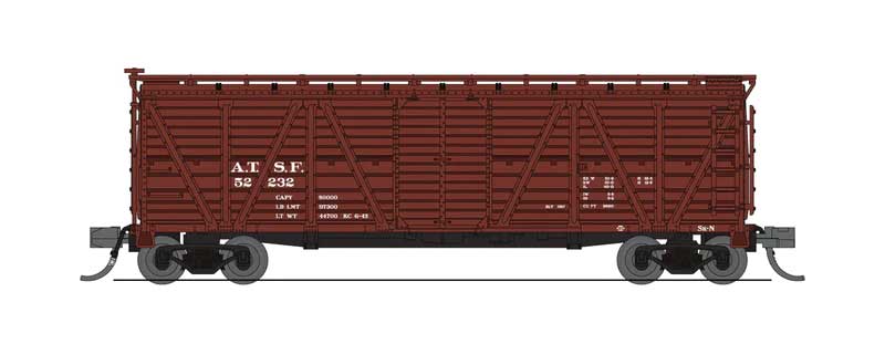 PRR K7 Stock Car with Mule Sounds - Ready to Run -- Santa Fe #52240 (Boxcar Red)-1