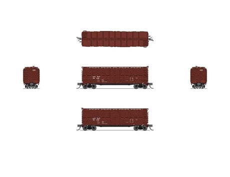PRR K7 Stock Car with Mule Sounds - Ready to Run -- Santa Fe #52240 (Boxcar Red)-2