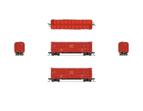 PRR K7 Stock Car with Mule Sounds - Ready to Run -- Chicago, Burlington & Quincy #52459 (red, black, white)-2
