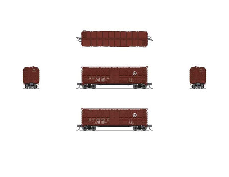 PRR K7 Stock Car with Mule Sounds - Ready to Run -- Pennsylvania Railroad #134920 (Tuscan)-2