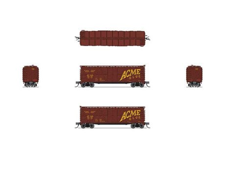 PRR K7 Stock Car with Horse Sounds - Ready to Run -- Acme Glue Factory (Boxcar Red, yellow)-2
