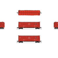 PRR K7 Stock Car 2-Pack (No Sound) - Ready to Run -- Chicago, Burlington & Quincy #52247 (red, black, white)