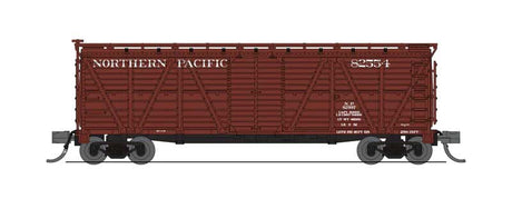 PRR K7 Stock Car 2-Pack (No Sound) - Ready to Run -- Northern Pacific #82554 (Boxcar Red)-1