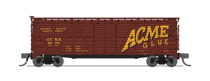PRR K7 Stock Car 2-Pack (No Sound) - Ready to Run -- Acme Glue Factory (Boxcar Red, yellow)-1