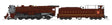 Class M1b 4-8-2 Mountain - Sound and DCC - Paragon4(TM) -- Pennsylvania Railroad #6744 (Fantasy Scheme, Tuscan, graphite)-1