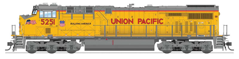 GE ES44AC - Sound and DCC - Paragon4(TM) -- Union Pacific #5282 (Armour Yellow, gray, red, 2022 Small Flag)-1
